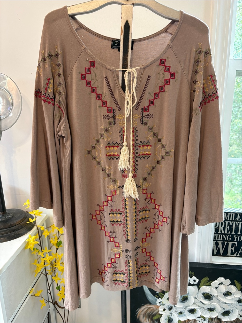 POL Embroidered Tunic